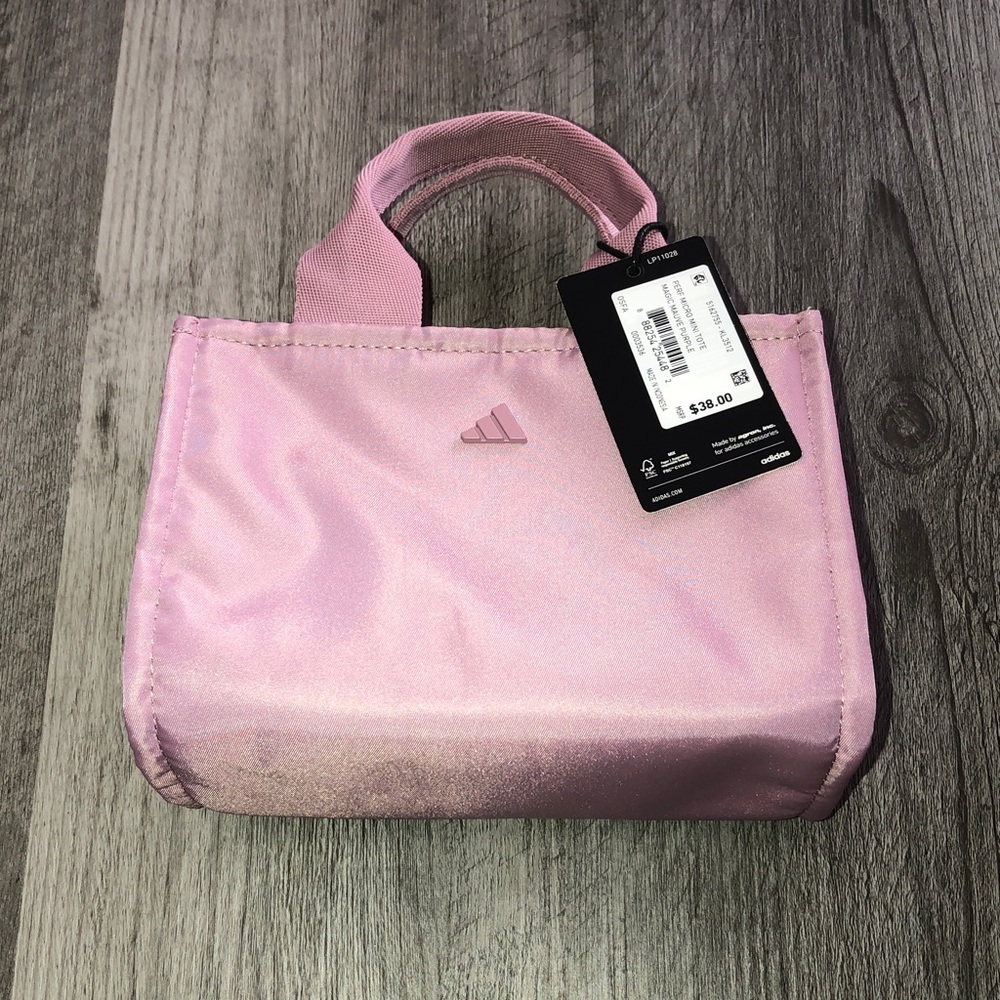 adidas Performance Micro Mini Tote Color Magic Mauve Purple + Strap NWT